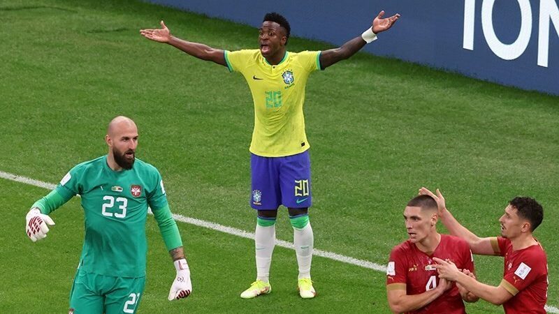 L&rsquo;incroyable but de Vinicius Jr avec le Brésil face au Panama